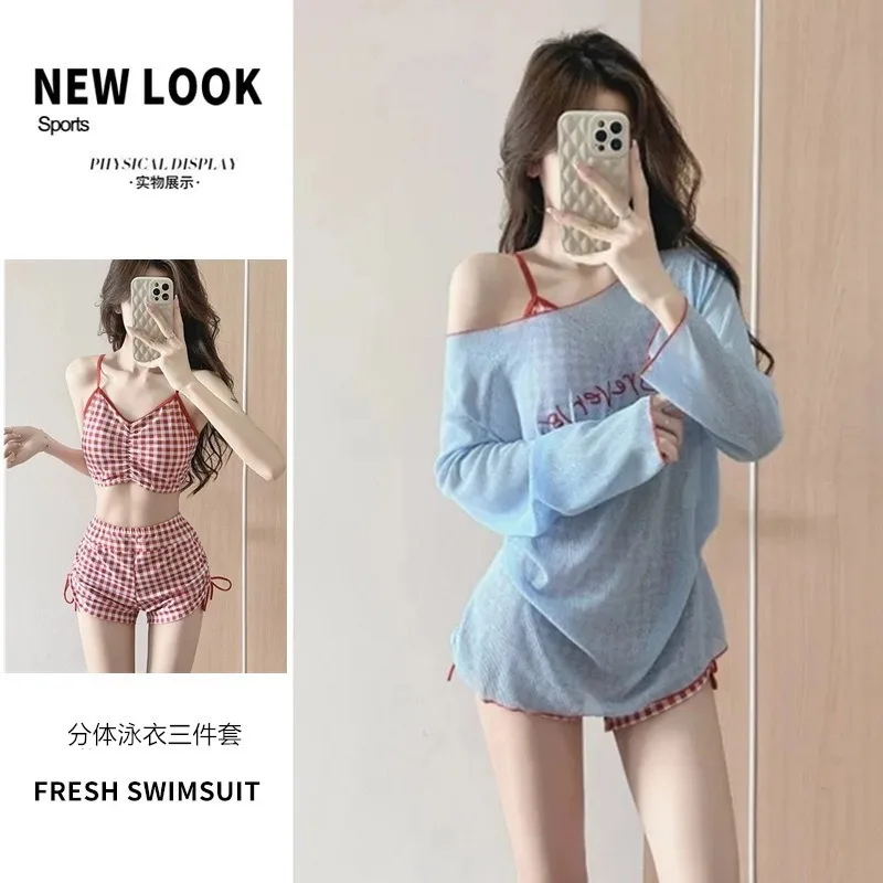 Split swimsuit women, dopamine belly thin girl hot spring resort beach swimsuit