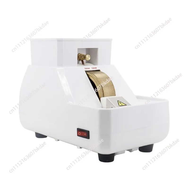 Manual edging machine, lens chamfering machine, diamond grinding wheel with V-groove trimming