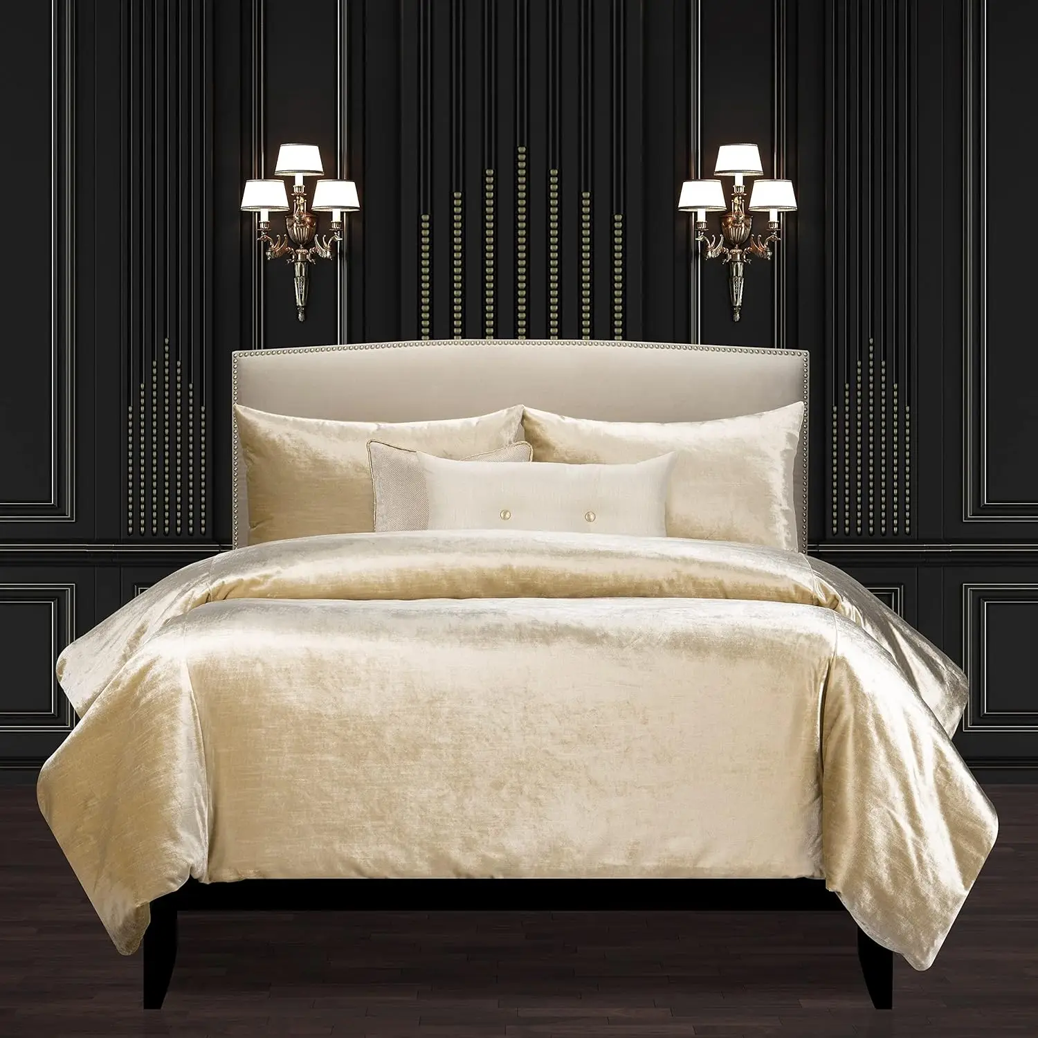 

F Scott Fitzgerald Golden Hours Luxury Duvet Cover And Insert Set King 6 Piece