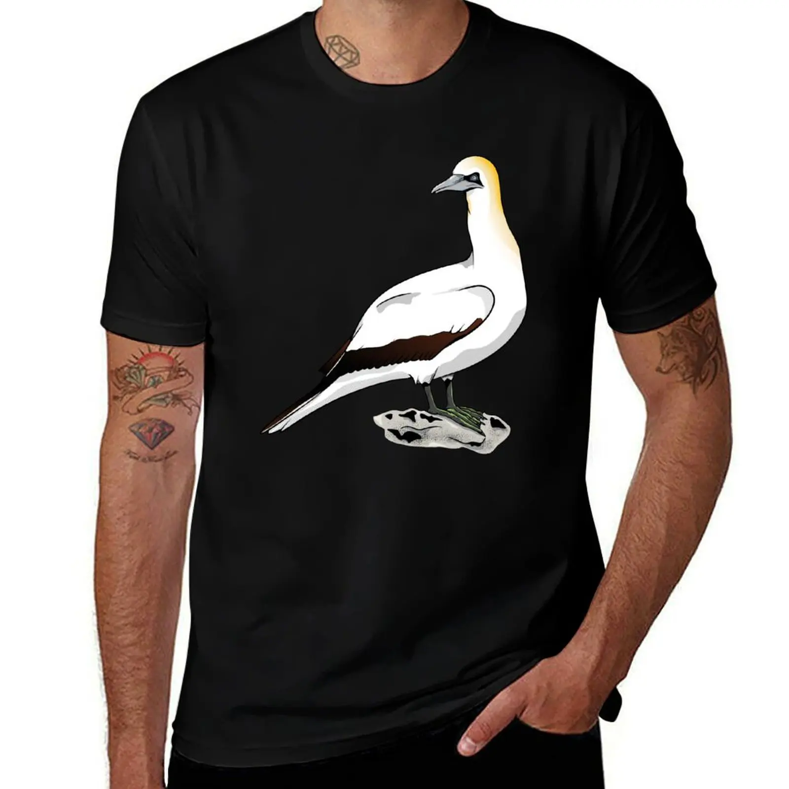 

Australasian gannet Tākapu Takapu T-Shirt t shirts cotton 100% man t shirt summer t shirt custom print T-Shirt