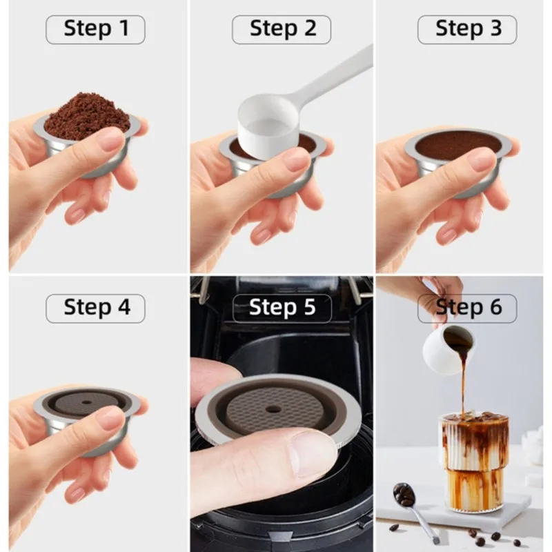 75STO-Stainless Steel Reusable Coffee Pod-80Ml Capacity For Vertuo Line For NESPRESSO Machines