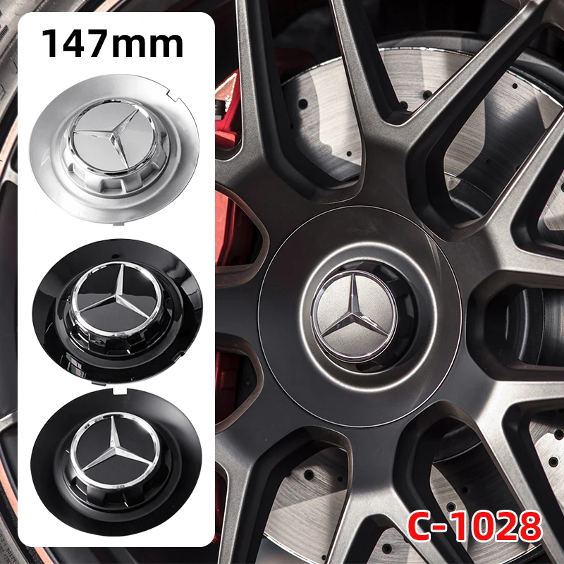 4PCS 147mm C-1028 17028 Car Styling Wheel Center Cap Hub Covers Badge Car Accessories For Mercedes Benz AMG G350 G500 G63 G65