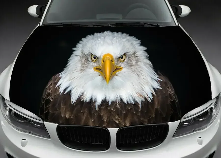 'WHITE EAGLE' Car Bonnet Wrap Decal Full Color Graphics Vinyl Sticker