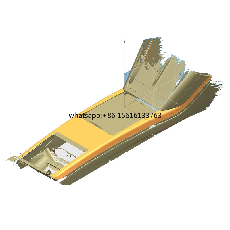 Dry Carbon Fiber Center Console Overlays Side Strip Trim for Leeiion Model X 2022 Center Armrest Cover