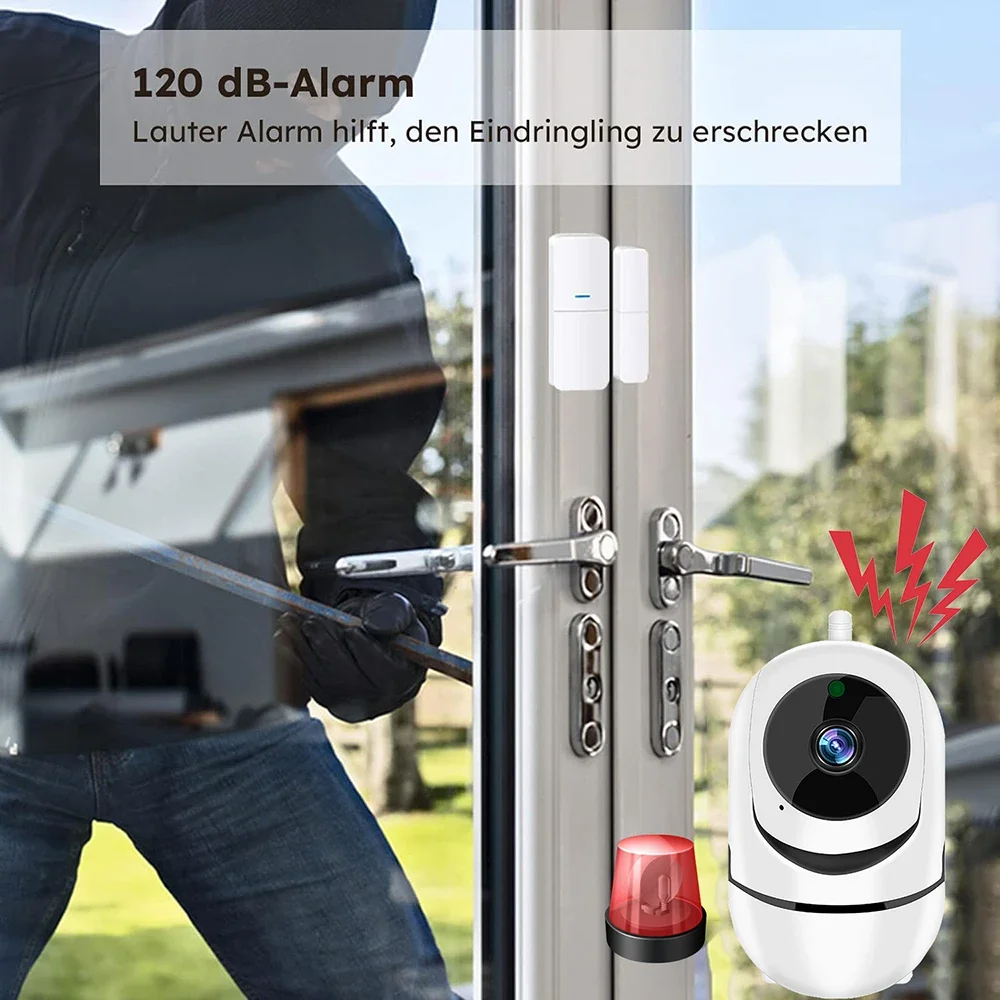 Tuya Smart Home Security Alarm System, Hub da Câmera, WiFi, Segurança Contra Roubo, Sirene, Smart Life, Controle de Aplicativos, Sem Fio, 433mHz