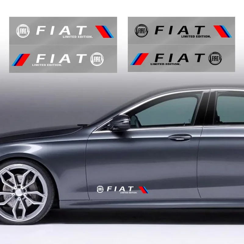 

Наклейки для украшения кузова автомобиля, персонализированные спортивные наклейки на автомобиль для Fiat Panda Tipo Stilo Egea 500 Grande-Punto Astra Bravo