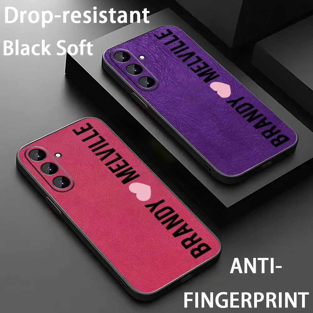 Brandy Melvile Phone Case For Samsung Galaxy S26 S25 S24 S23 S22 S21 Plus Ultra Note20 Soft Black