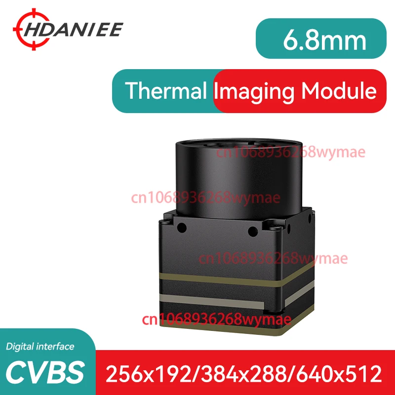 640X512 384X288 256X192 6,8 MM Objektiv FPV Wärmebildkamera für FPV-Drohnen mit CVBS-Schnittstelle Longwave IR 12um Micro-Kameramodul