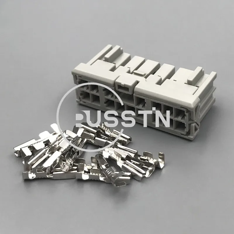 1 Set 16 Pin 6098-0256 Car Plug AC Assembly For Honda Automobile Wiper Headlight Combination Switch Unsealed Plug 6098-0255
