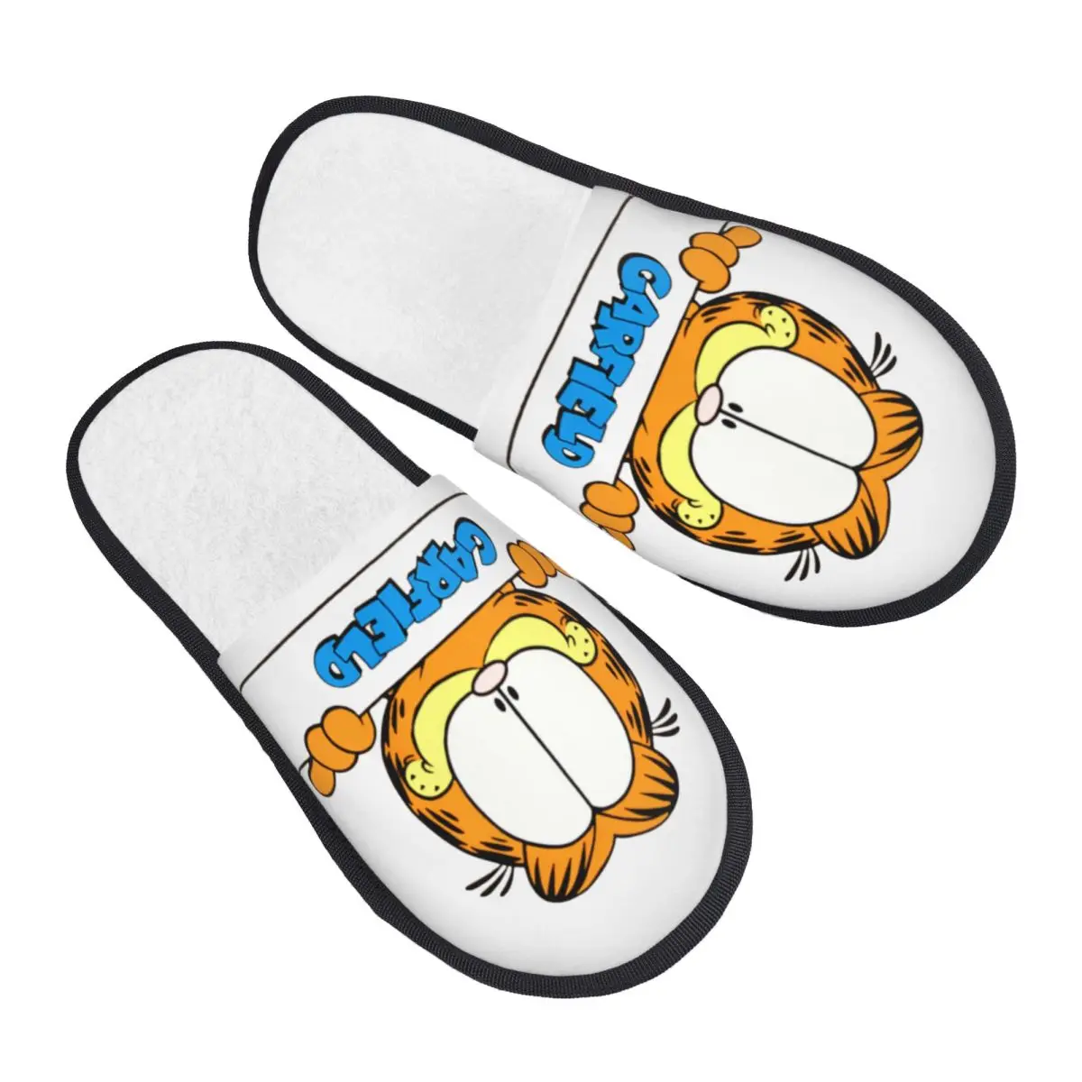 

Custom Vintage Garfield Memory Foam Slippers Women Cozy Warm Lovely Cat House Slippers