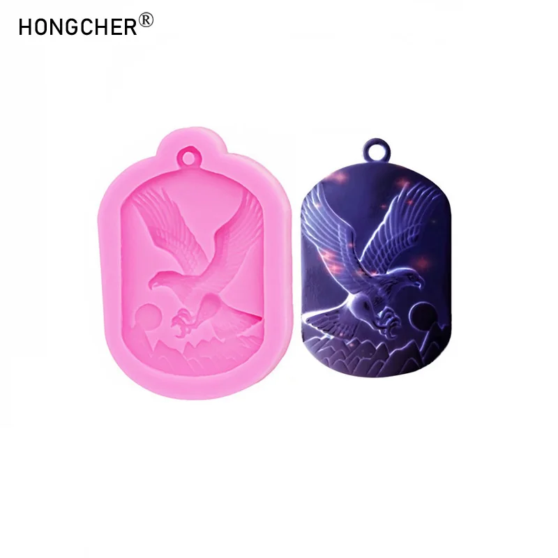 Adler Schmuck Halskette Anhänger Kleidung Zubehör Harz Zubehör Tropf Formen DIY Handwerk Dekoration Anhänger Ton Formen