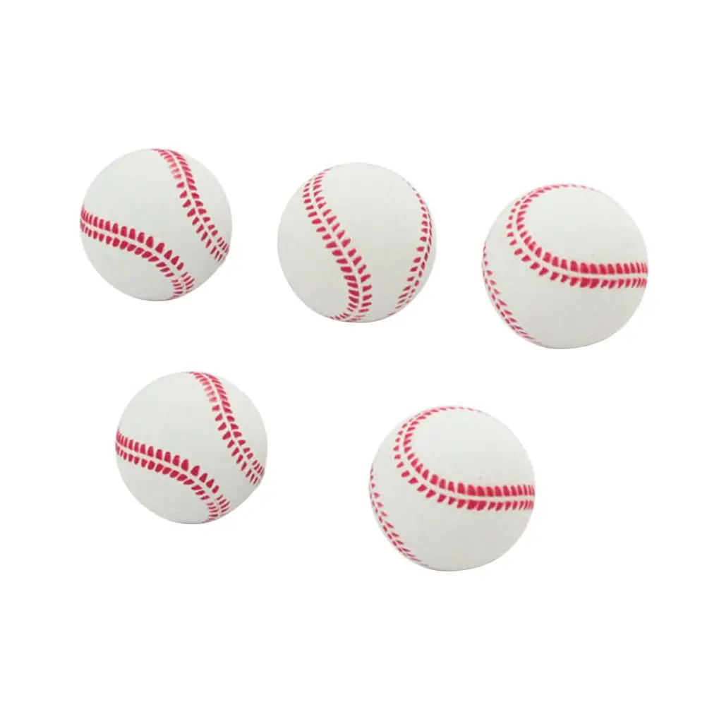 

5 Pcs Rubber Sports Baseball Bounce Balls Rubber Ball 6 3x6 3x6 3cm Kids Toy Outdoor Activities Promote Skills