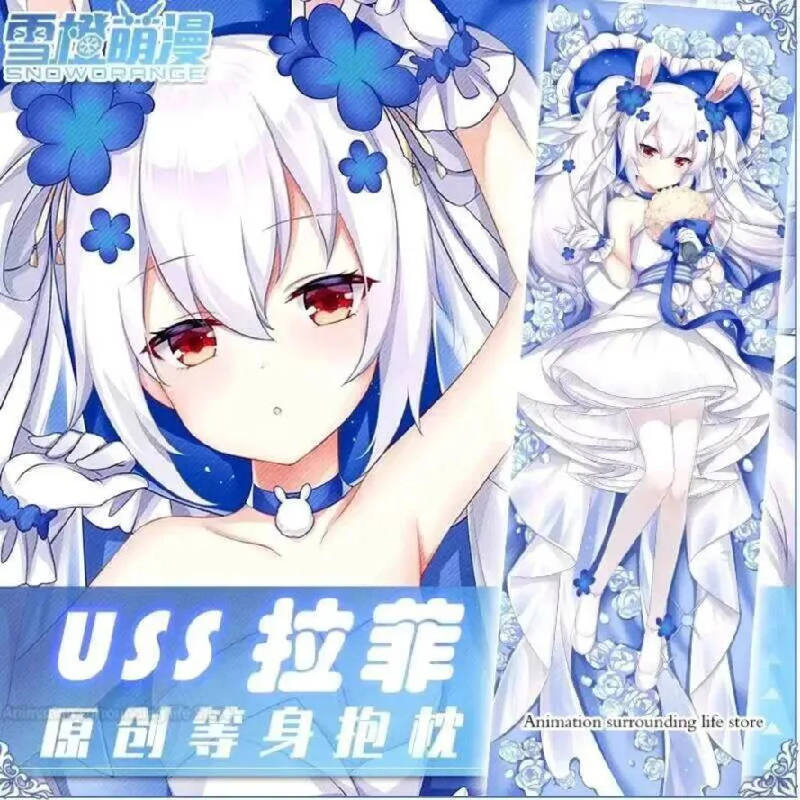 

Azur Lane Otaku Anime Game Pillow Case USS Laffey Waifu Dakimakura Sexy Girl Decorative Long Pillow Cover Home Bedding Gift