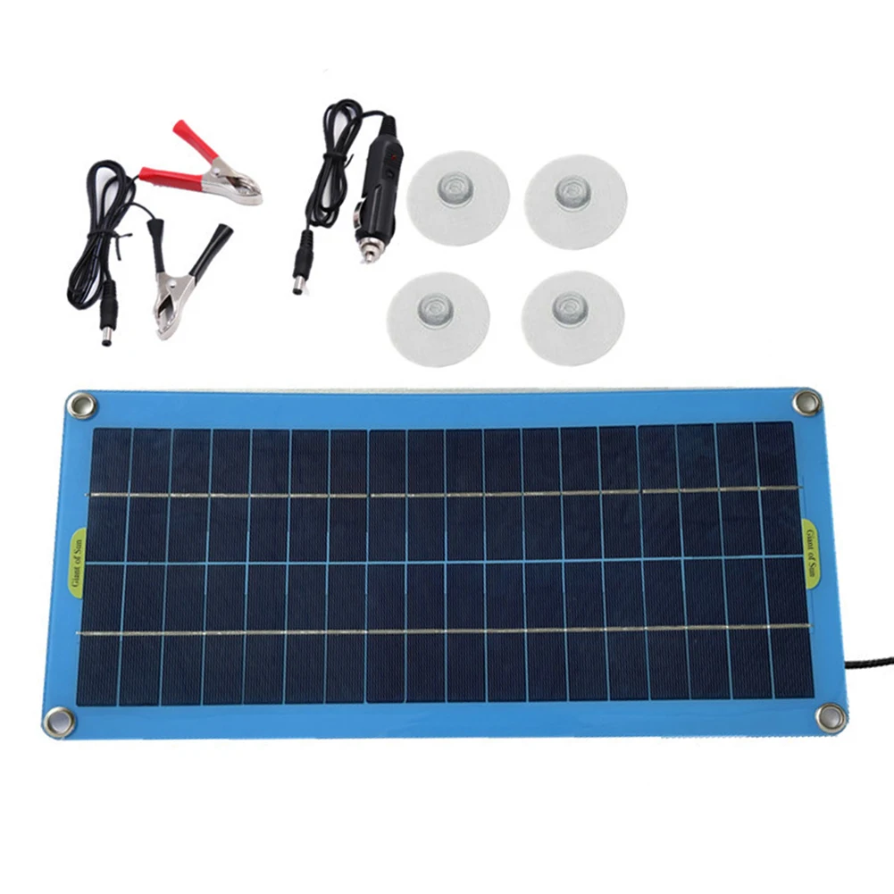 12V 20W Solar Panel for Car Marine Camping Battery Charger with Safe Charging Technology and Flexible Installation Solutions