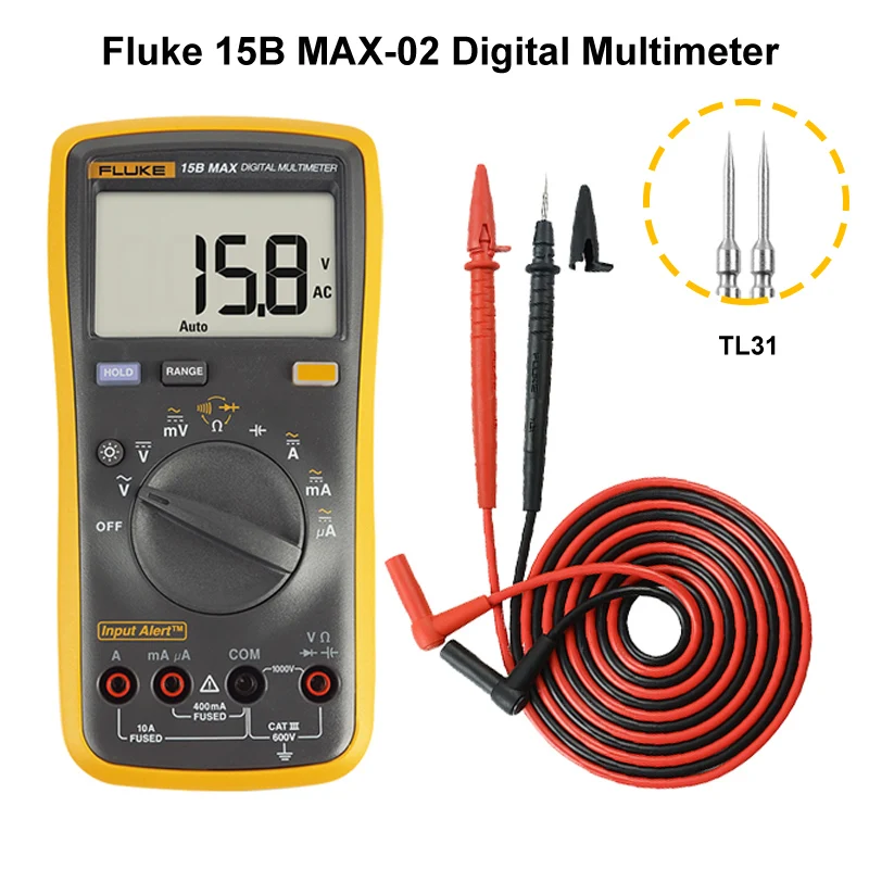 Newest Fluke 15B Max Fluke 17B Max Digital multimeter Auto Range Multimeter With Temperature Measurement Function Manual Range