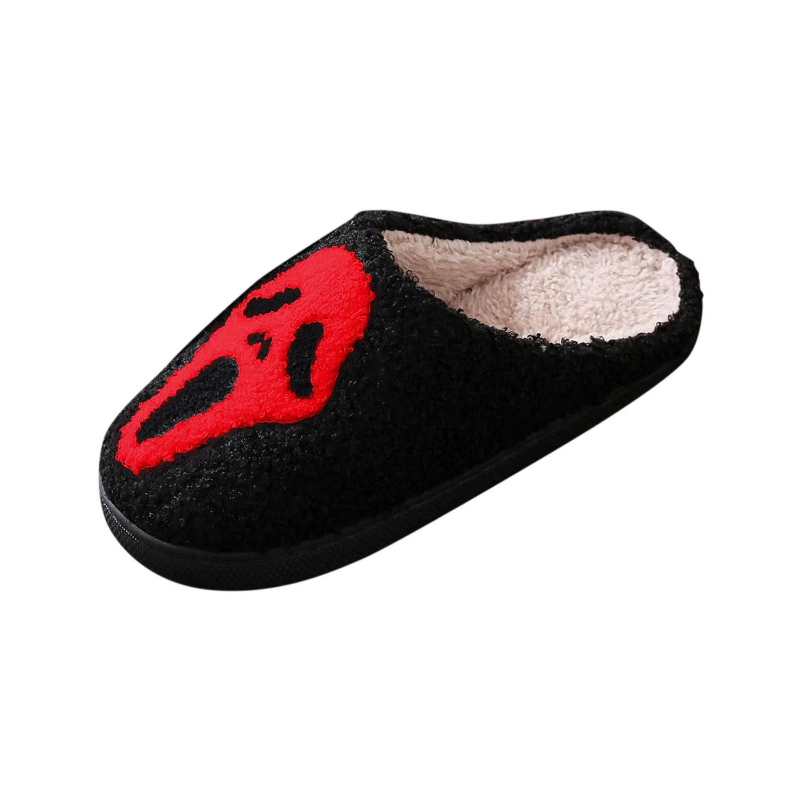 Men\'s & Women\'s Home Oversized Personalized Cotton Slippers Soft Slippers with Anti Slip Sole Halloween Gifts for Husband Lover