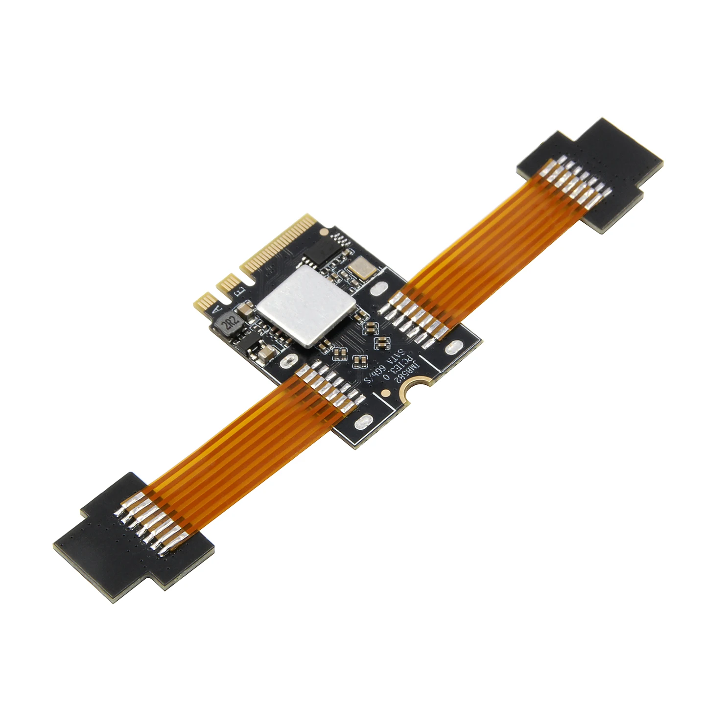 M.2WiFi to 2-Port SATA Notebook Desktop NAS Hard Drive Expansion Card Support WINXP/WIN7/8/10/11/LINUX/Black Qunhui/Feiniu