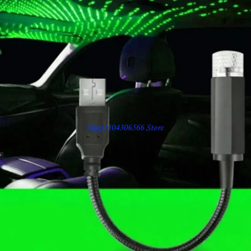 02DD USB Powered Car Star Projector Light Decoration For Vehicle