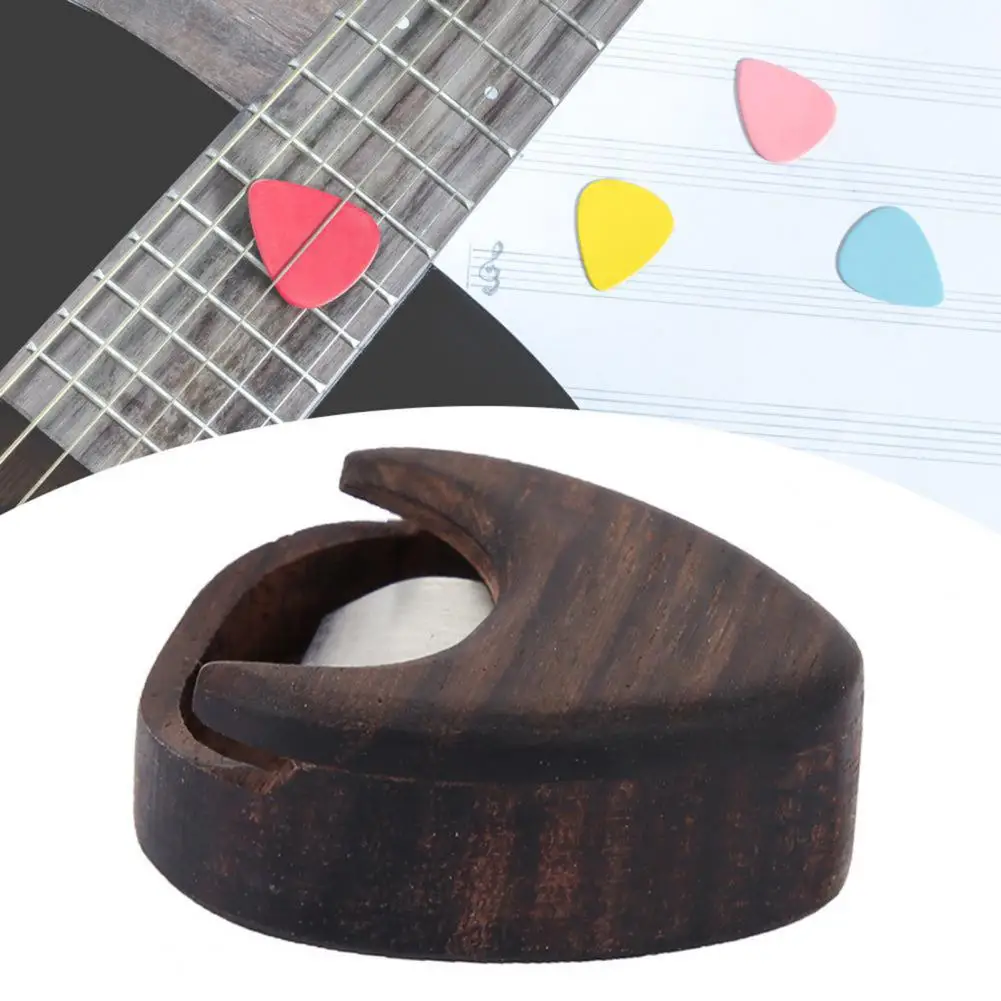 Guitar Picks Container Useful Heart Shaped Wood Guitar Picks Box Accessory Guitar Picks Wood Box for Decoration