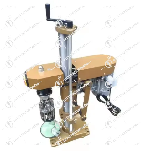 Large Commercial Electric Semi-automatic Glass Bottle Capping Machine with Aluminum Cap Thread Sealing Function, Suitable