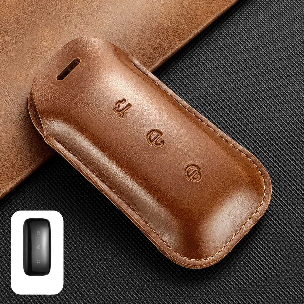 PU Leather Car Key Case Cover for Chery Tiggo 8 Pro Tiggo 8plus New 5 Plus 7pro Omoda 5 Car Key Protector Shell Fob Accessories