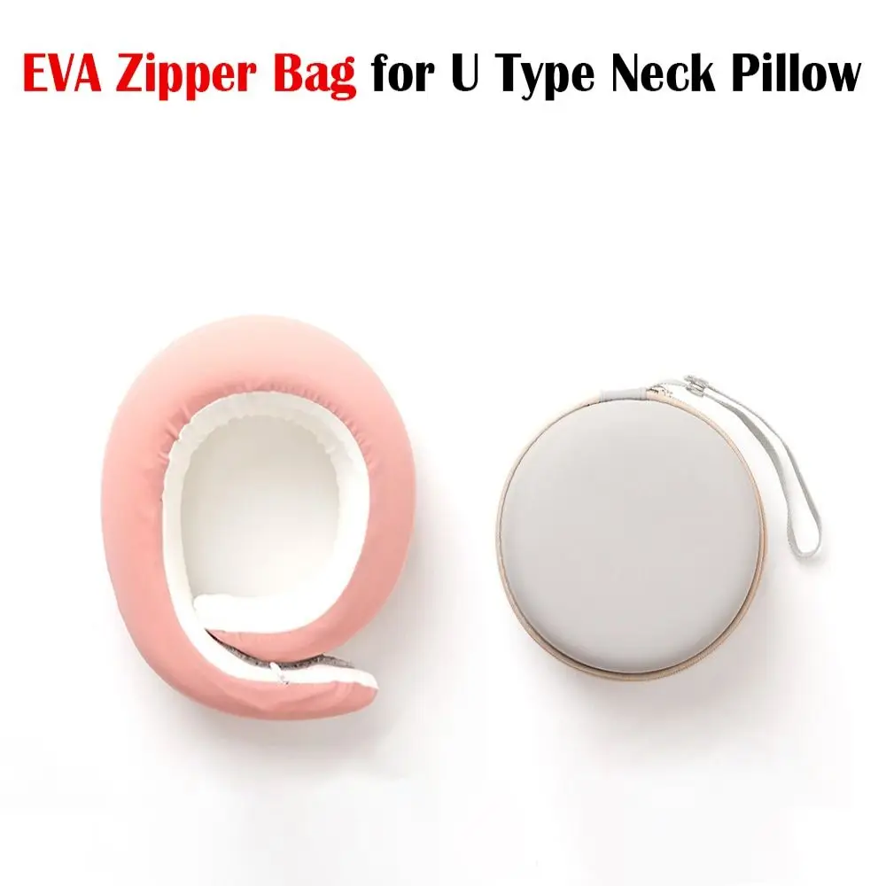 U Type Neck Pillow Case Storage Bag Memory Foam Pillow Box Cervical Vertebra Pillow Cover Travel Porable Camping EVA Carry Pouch