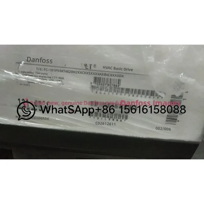 Original Danfoss Inverter FC-101P55KT4E20H2XXC 131L9898 VFD Variable Frequency Drive AC Motor Speed Controller New Genuine