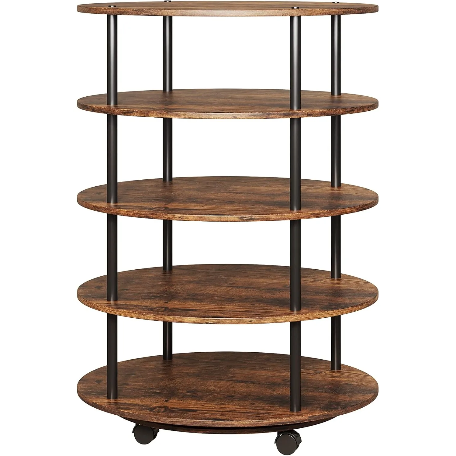 Revolving Shoe Rack Storage Organizer, 4-Tier RevolvingShoe Rack Storage Organizer,4 Bottom Wheels for Easy Movement