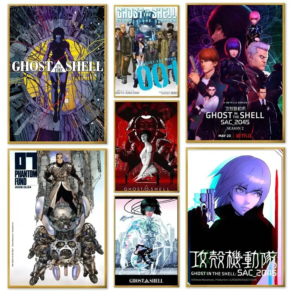Ghost In The Shell Manga Movie Poster And Prints Wall Art Pictures For Modern Bedroom Game Room Home Decor
