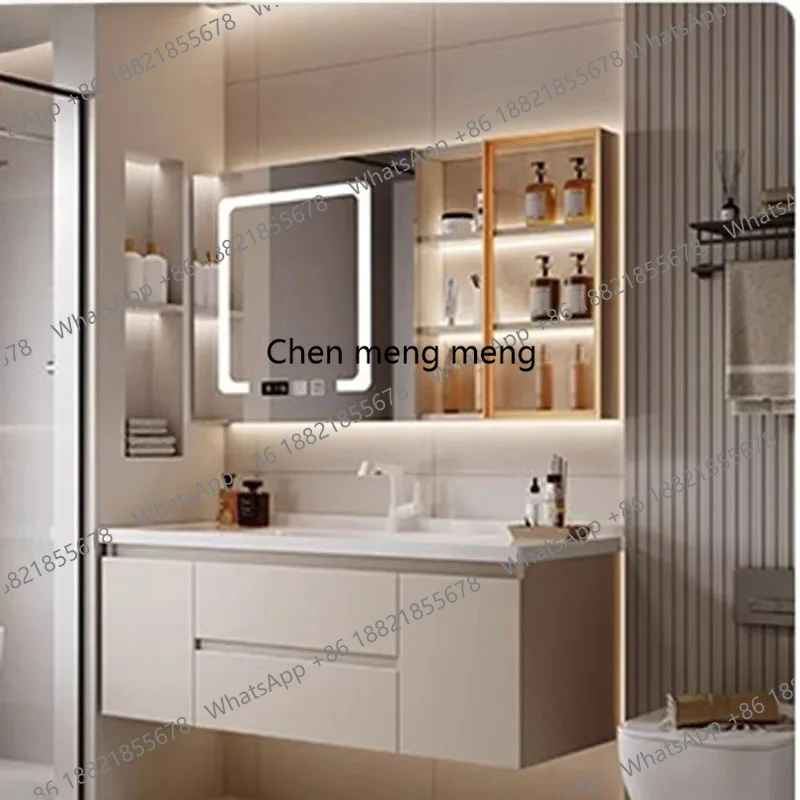 

Современные простые шкафы для унитаза, винтажные шкафы для туалетного столика, зеркало для хранения, Muebles Para El Hogar Mad Начальная мебель для ванной комнаты