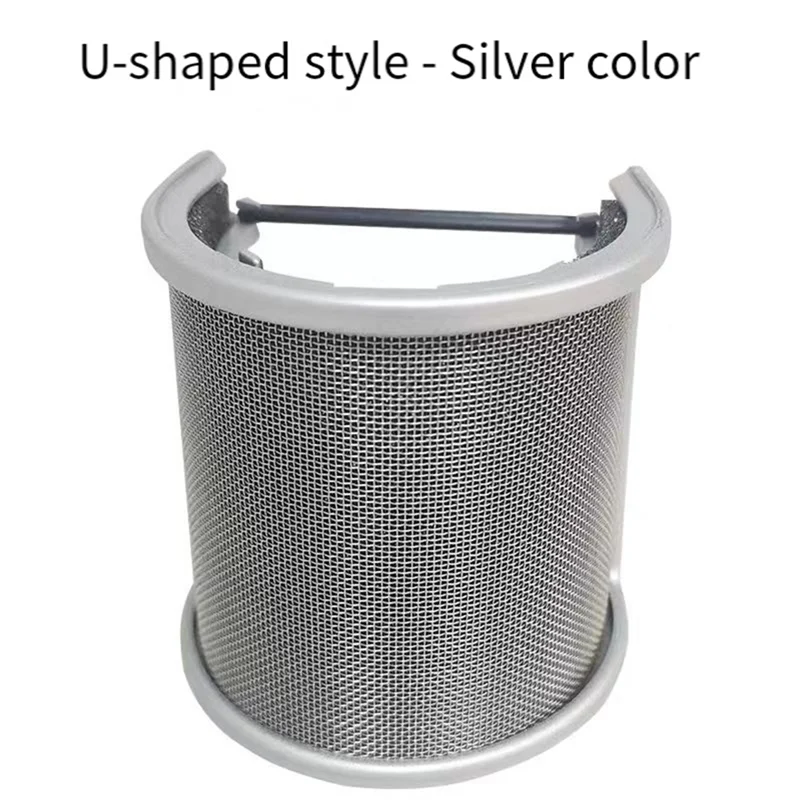 Condenser Microphone Blowout Screen U-Shaped Windscreen Cover Shield Ideal For Streaming & Recording