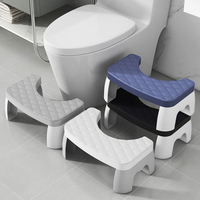 Ergonomic Toilet Stool Bathroom Chair with Non-Slip Feet Portable Seat Removable Step Stool for Shower Use Furniture Accessories