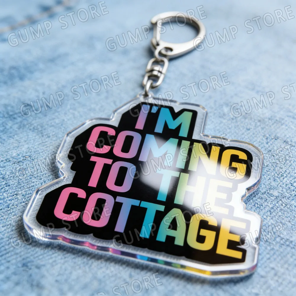 Fashion Heated Rivalry Canadian Wolf Bird /8124 / Hollander Rozanov / I'm Coming To The Cottage / We Didn't Even Kiss Keychain view 4