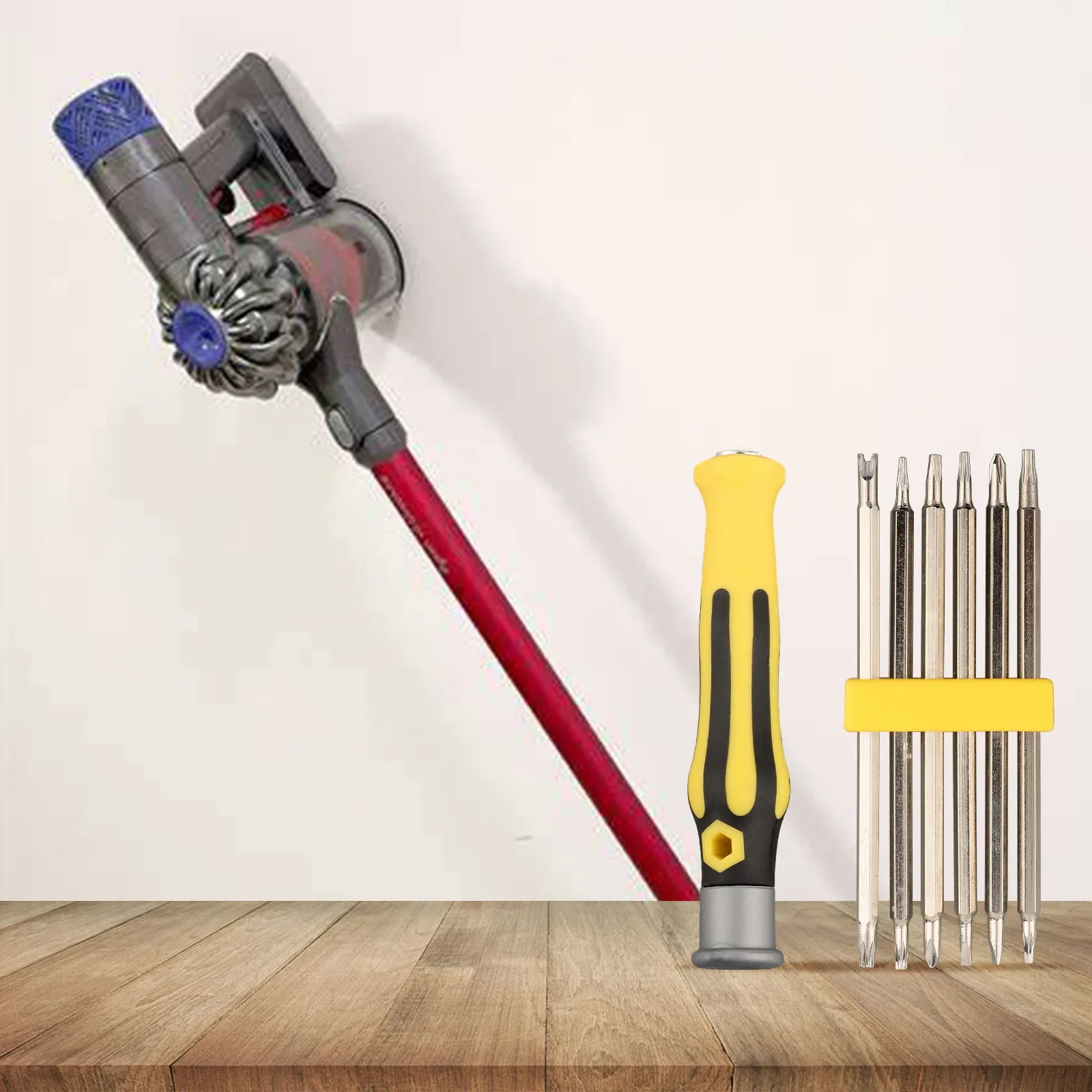 إكسسوارات استبدال المكنسة الكهربائية ، 6 في 1 ، للخدمة الشاقة ، نجمة ، مفكات توركس ، Dyson V6 ، V7 ، V8 ، V10 ، V11 ، سلسلة DC