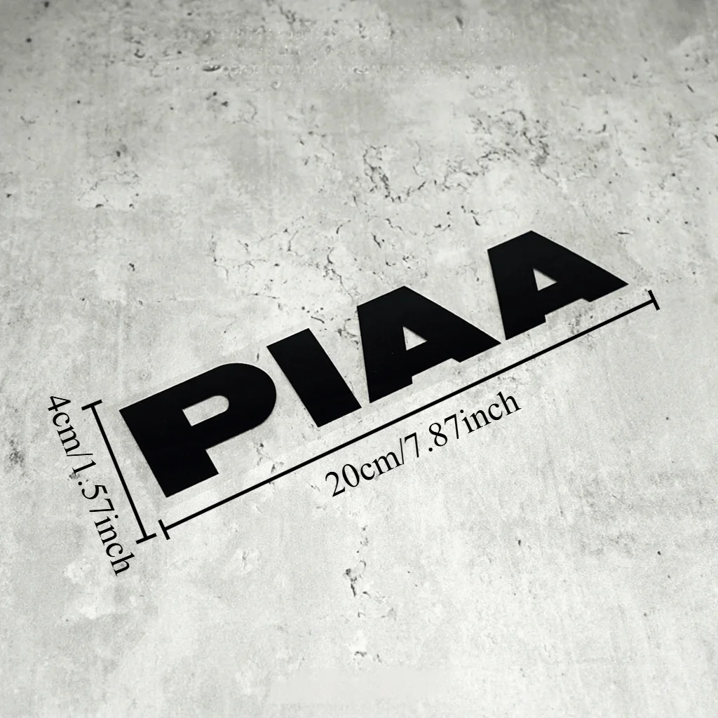 PIAA Racing Lettering Vinyl Car Decal, Multi-Color Waterproof Sticker, Self-Adhesive JDM Style for Vehicle Window Body Exterior