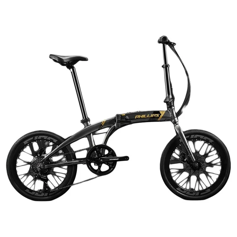 Ultra-light And Portable Folding Bicycle For Adults 20-inch Adult Variable-speed Bicycle For Men And Women's Commuting