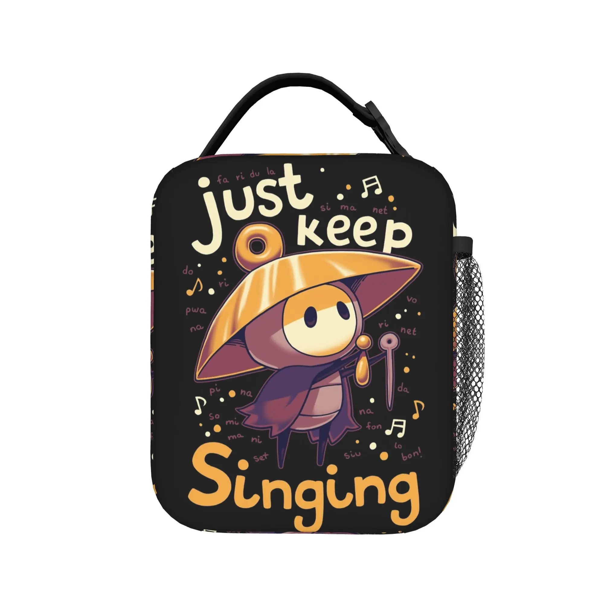 Hollow Knight   Just keep singing Sherma Insulated Lunch Bags Leakproof  Lunch Container Thermal Bag Tote Lunch Box Food Bag