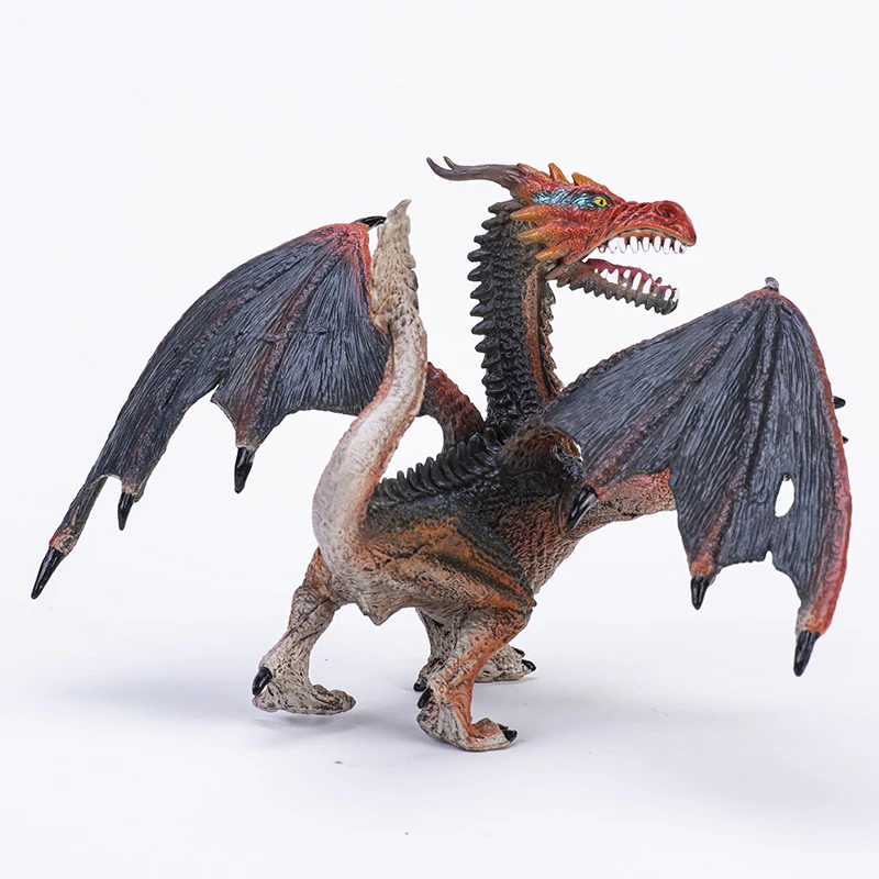 Original wilde Gold Magie Drachen Modell Tier Mythologie Tier simuliert Monster Action figur Warcraft Kinder Sammlung Spielzeug Geschenk – Detail 13
