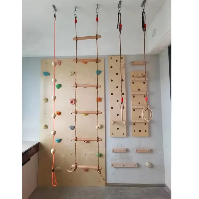 

Custom Climbing Wall Wooden Frame for Toddlers Play Xiaowoniu