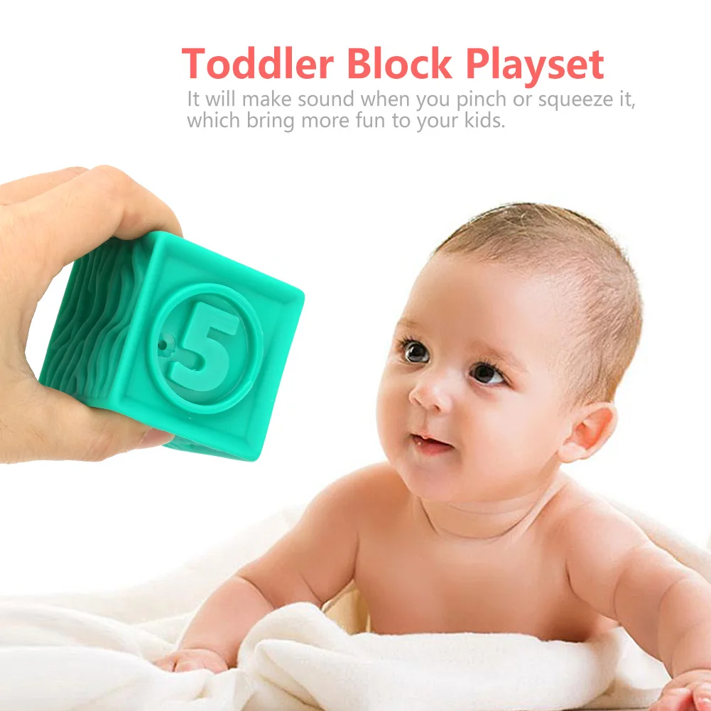 ZK20 Soft Blocks Kleinkind Kinder Baustein Spielset 9 Spielzeugblöcke