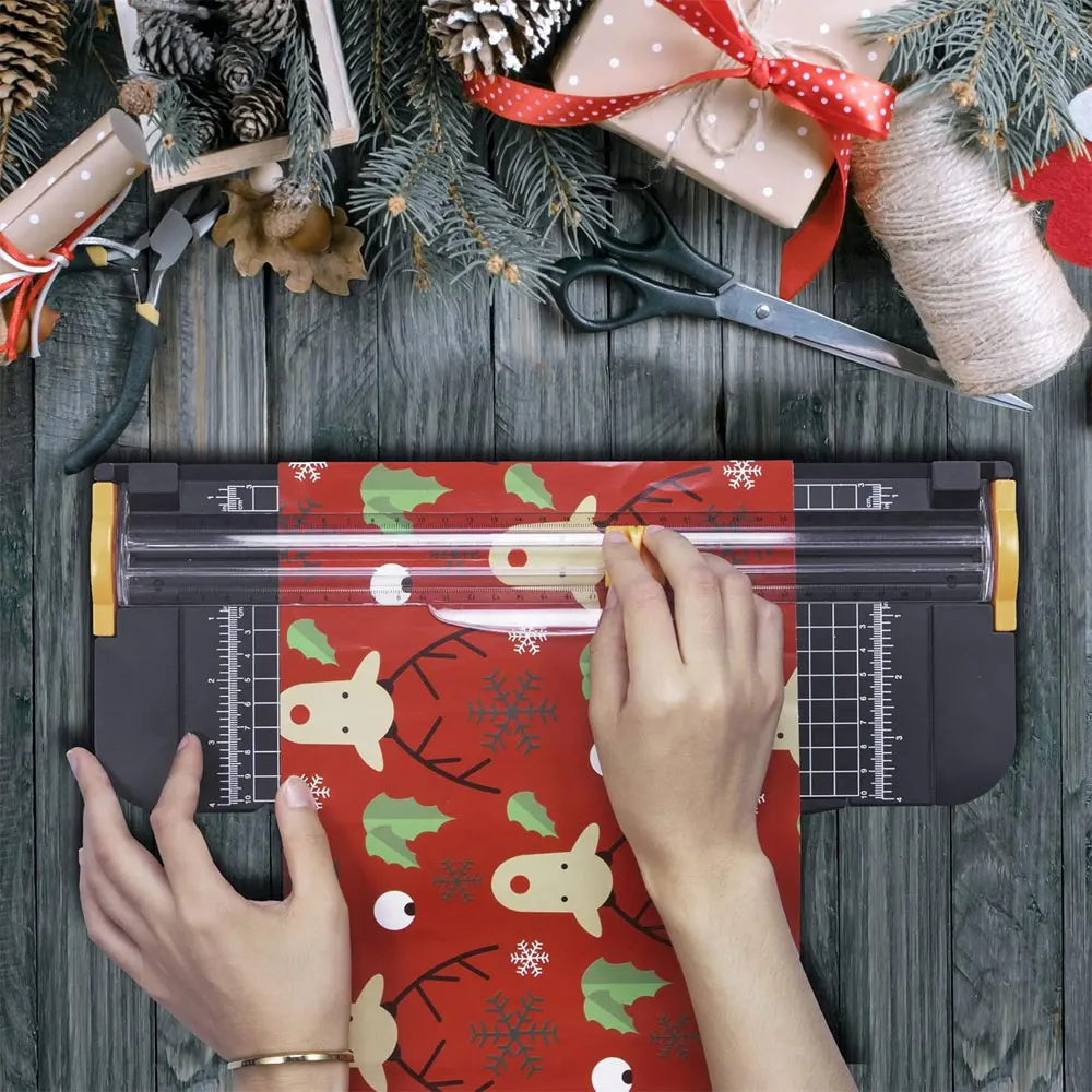 4 عبوات من بدائل شفرة قطع الورق مقاس A4، مصنوعة من الفولاذ المقاوم للصدأ المتين، متوافقة مع قواطع الورق المختلفة. #5