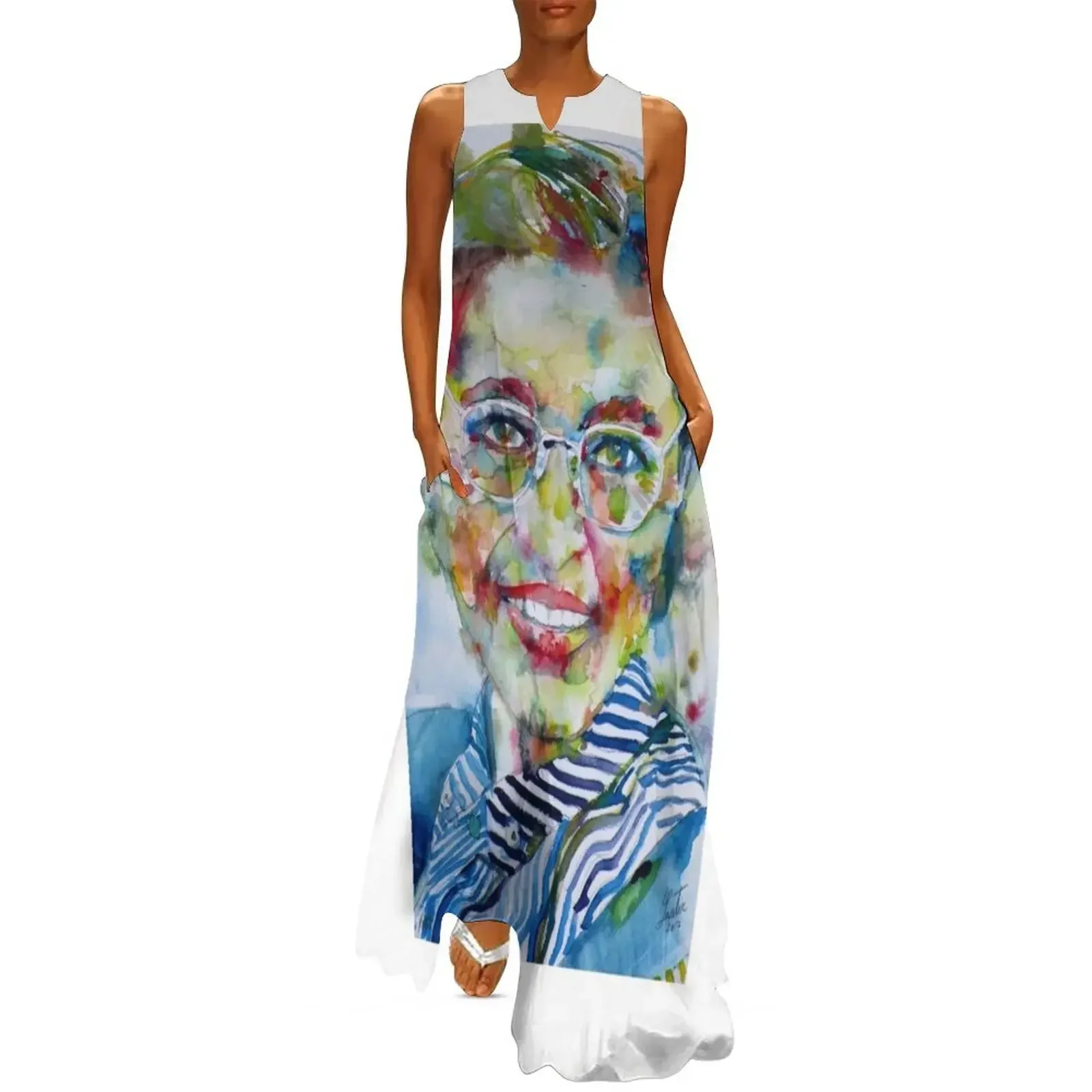 

ROSA PARKS - watercolor.2 Long Dress clothes for women women's evening dress 2025 dress party night vintage