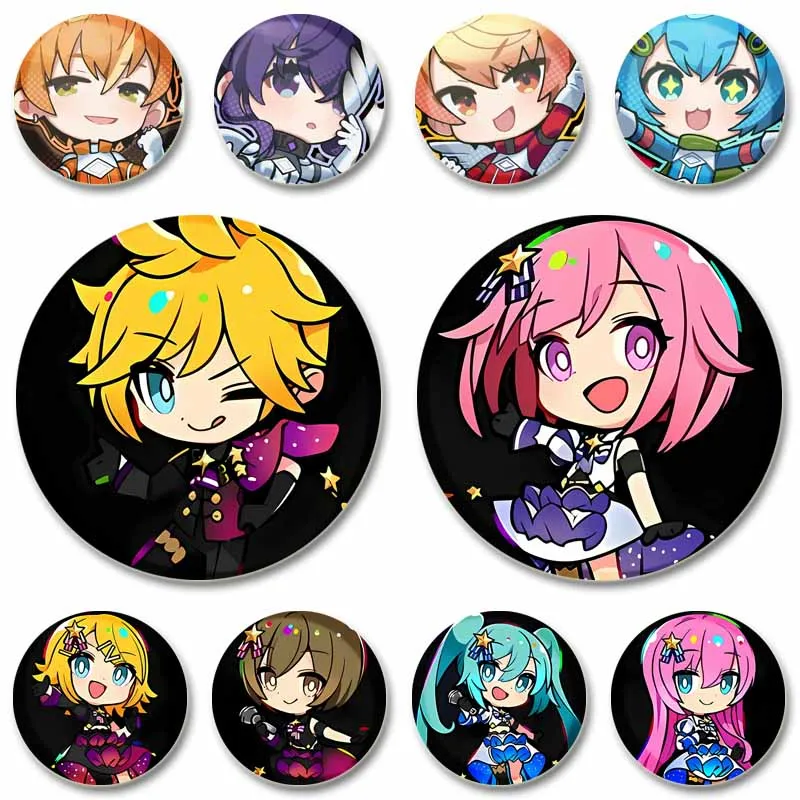 

Fashion Virtual Singer Brooch Cute Project Sekai Cartoon Enamel Pin Jewelry Clothing Backpack Badge Accessories Gifts for Friend