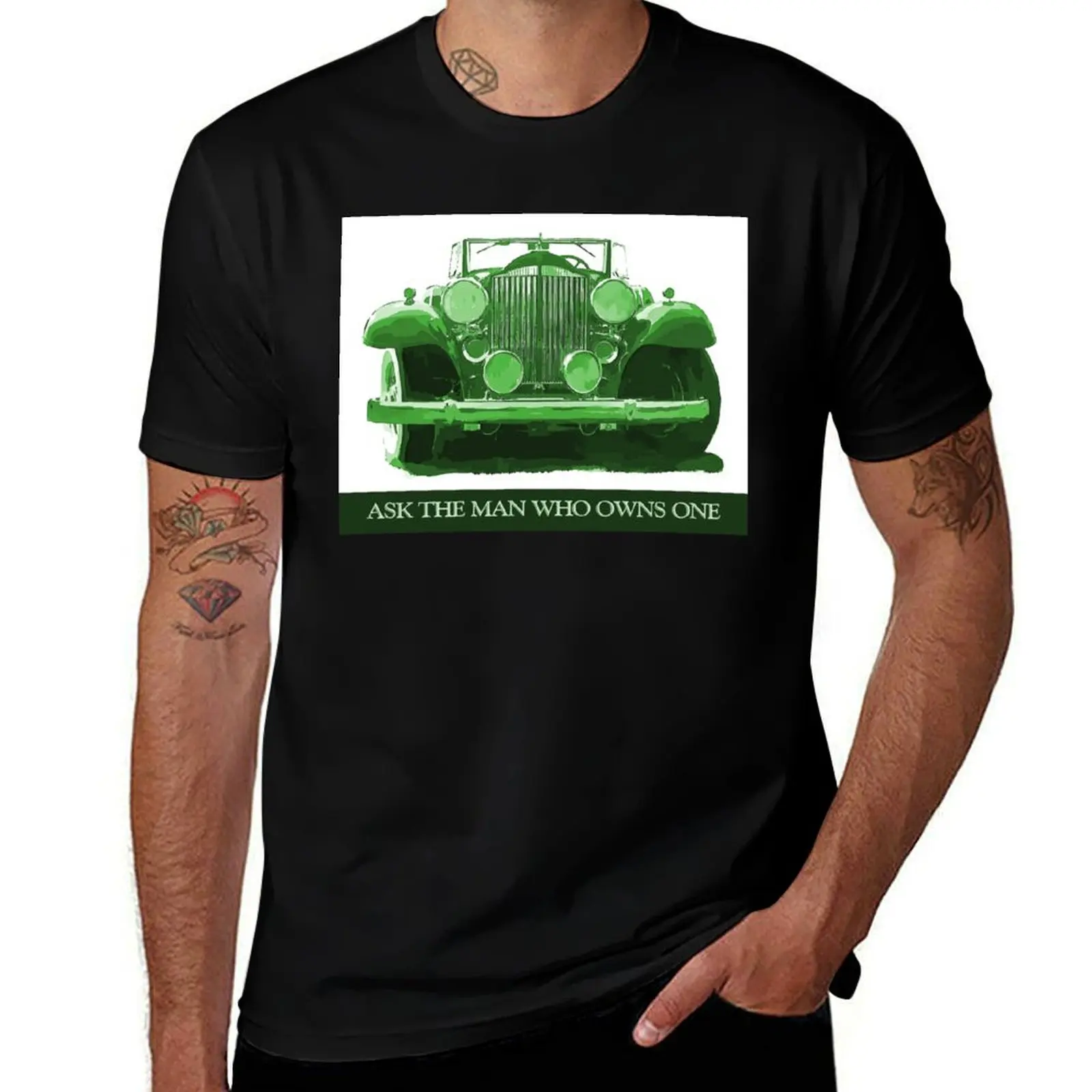 

1932 Packard Green The Man футболка хлопковые футболки высокого качества аниме футболка