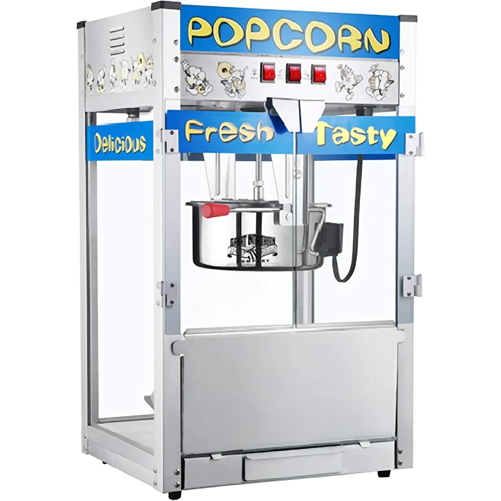 12oz Popcorn Machine, Stainless-Steel Kettle &  Warming Light, Popcorn Makers