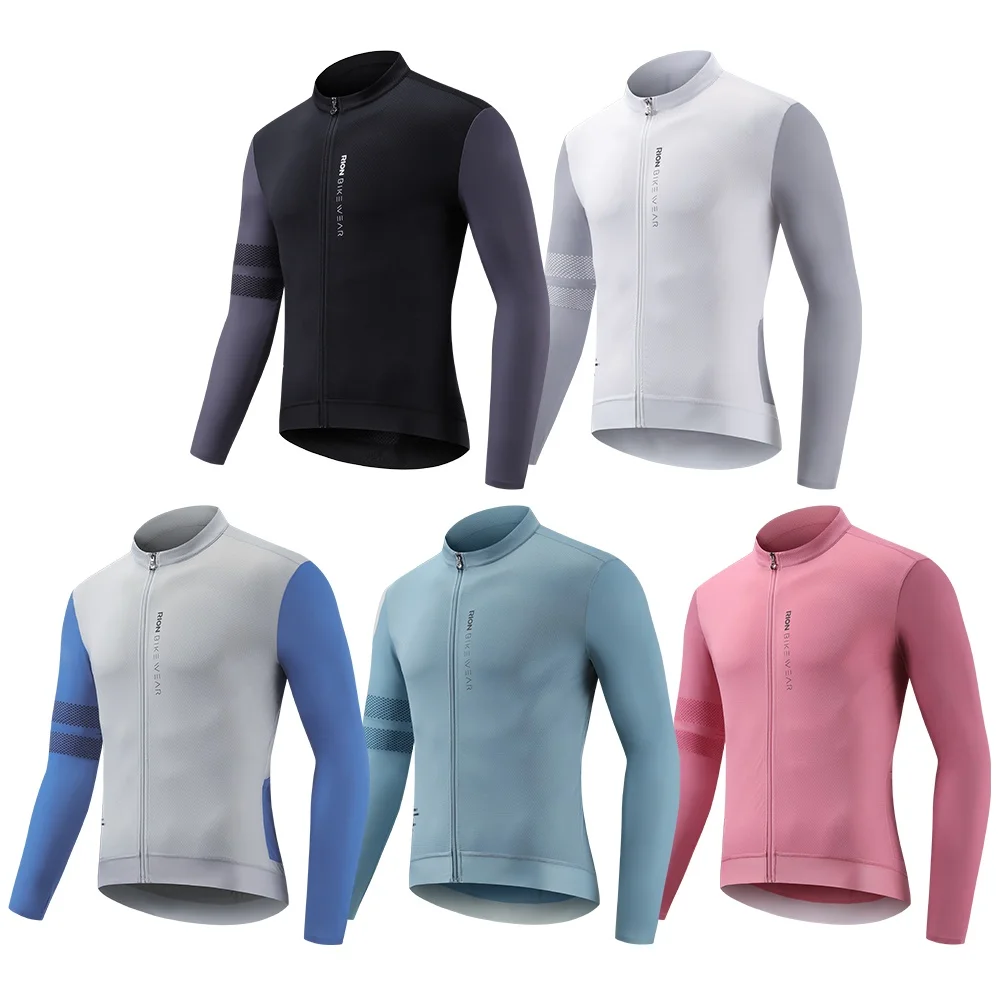 AliExpress RION Men Cycling Jerseys Long Sleeves MTB Jersey Bike Shirts UPF 50+ Sun Protection Pro Team Uniform Mountain Bicycle Clothing