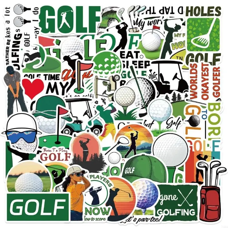  Golf Sports Waterproof Decoration Stickers 50pcs DIY Crafts Notebook Decal Gift