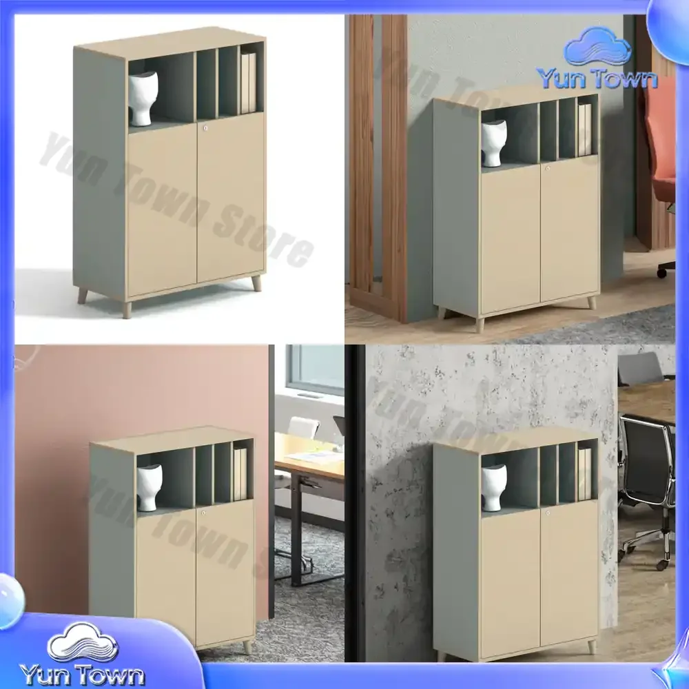 Widely Application Wood Book Document Storage Cabinet School Office Furniture Bookcase Matching CEO Office File Cabinet