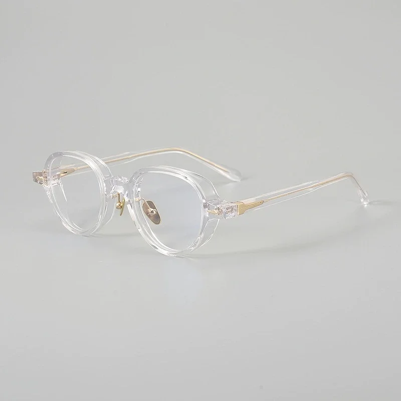 

146mm Total Width Belight Optical Handmade Thick Acetate Pear Shape Retro Vintage Eyeglasses Spectacle Frame JMMCR-58