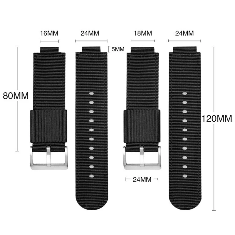 Quick Release Nylon Watchband for Casio MRW-200/AE-1200/DW-5600 GM110 GM2100 GA900 AQ-S810 Canvas Wristband for 9052/8900 Series